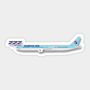 Korean Airlines Boeing 777 Sticker